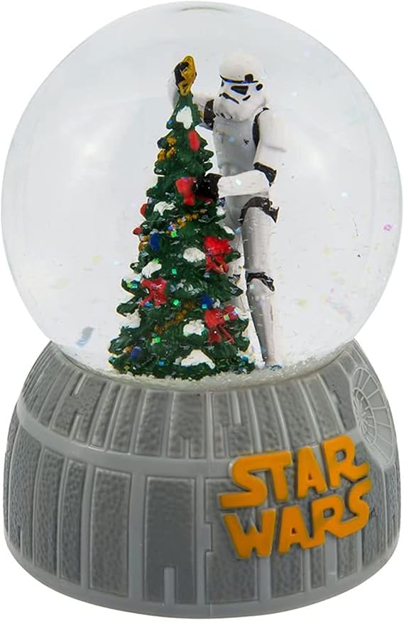 Kurt Adler Musical Storm Trooper Decorating Christmas Tree Water Globe, 100mm