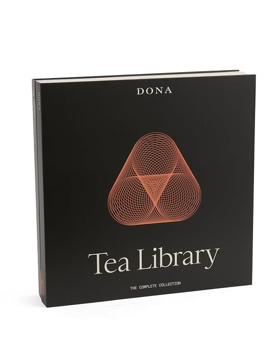Dona Tea Library - 18 premium blended teas conveniently packaged in 36 plant-based sachets and stored in an elegant case