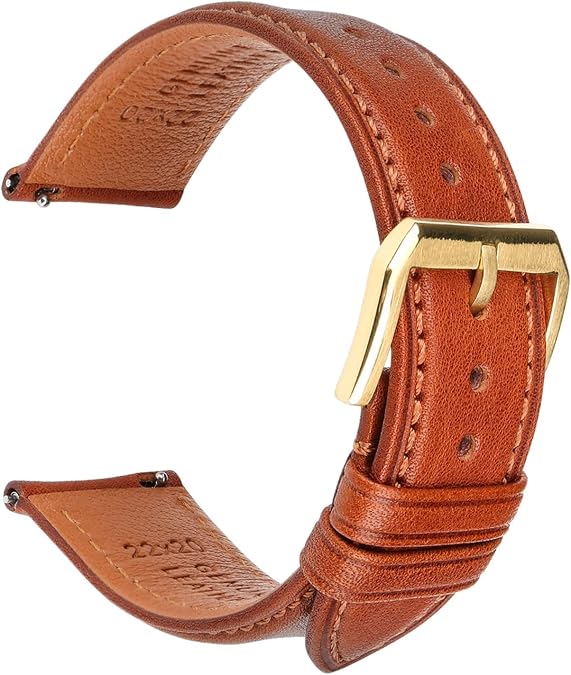 SDFFGHJ 18 19 20mm 21 22 mm 23 24 Leather Watch Strap Zwart Brown Quick Release Watchband Men Women Smart Watch Band Bracelet Wristband