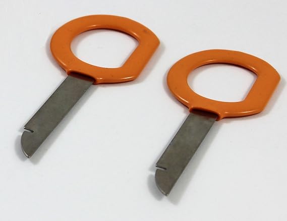 GROM Car Stereo Removal Tools Set of 2 Compatible with Select stereos in VW Audi Mercedes Benz - VW-REM2