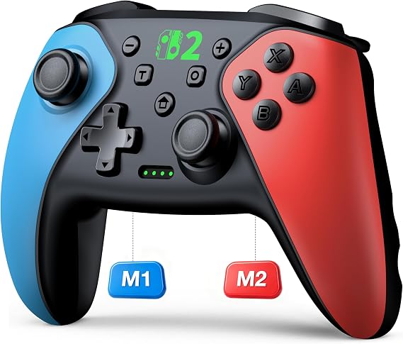 BEBONCOOL HOTS Switch 2 Controller, Compatible with Switch 2/Switch/Lite/OLED/Android/iOS/PC,Wireless Pro Controller with 6-Axis Precise Motion Control, Programmable, Vibration, Adjustable Turbo