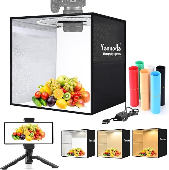 12" Photo Light Box, 120 LED Studio Tent for Jewellery & Small Products