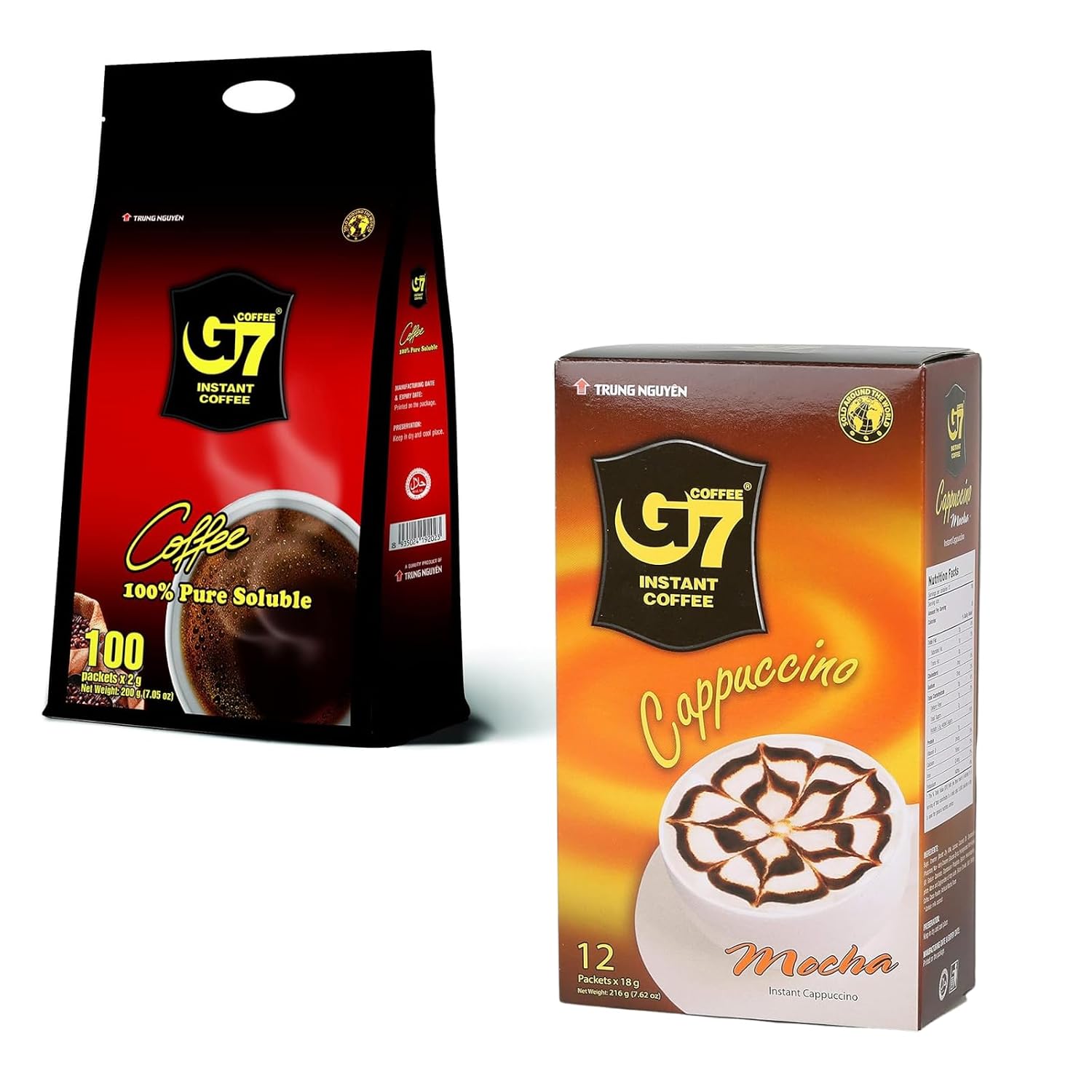 Bundle of Pure Black and Cappucino Mocha Instant Coffee
