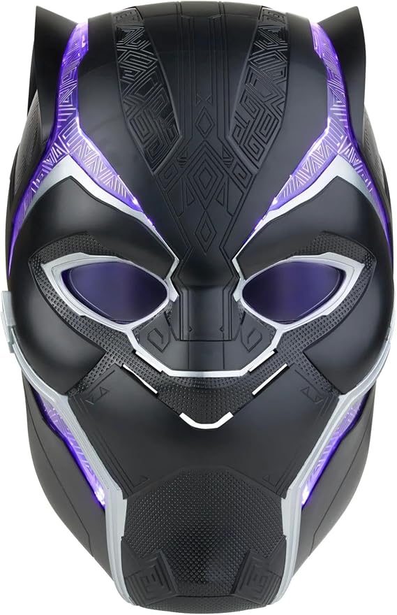 Marvel Legends Black Panther Electronic Roleplay Helmet | Marvel Legends Gear Life Size Prop Replica Electronic Helmet - Black Panther