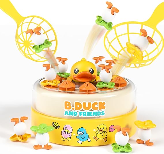 BLF FUN B.Duck Games for Kids Age 4-6, Board Games Bounce and Catch Duck Toys for Kids 4-8, Family Board Games for 5-7 Boys Girls, Birthday Gifts Christmas Party Games for Toddlers 3-5