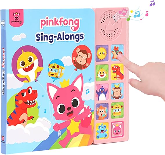 Pinkfong Sing-Alongs 10 Button Sound Book | Baby Shark Toys | Learning & Education Toys | Interactive Baby Books for Toddlers 1-3 | Gifts for Boys & Girls