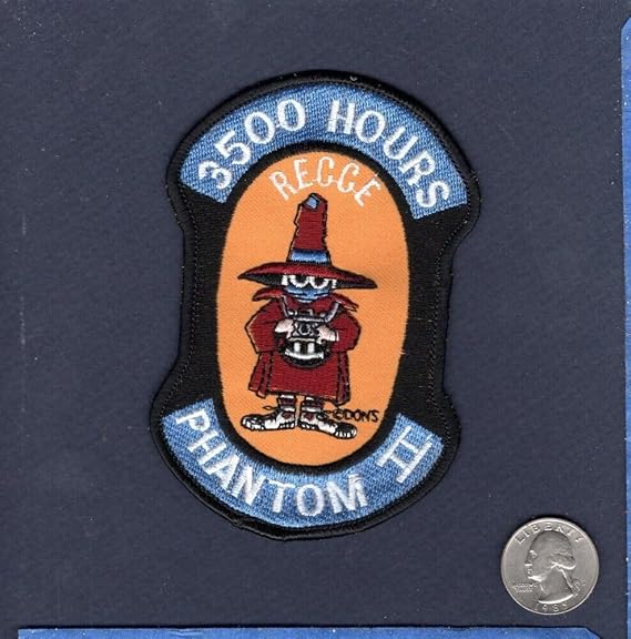 Embroidered Patch - Patches for Women Man - RF-4 F-4 Phantom 3500 Flight Hours USAF ANG TRS VMFP Foreign Squadron Patch