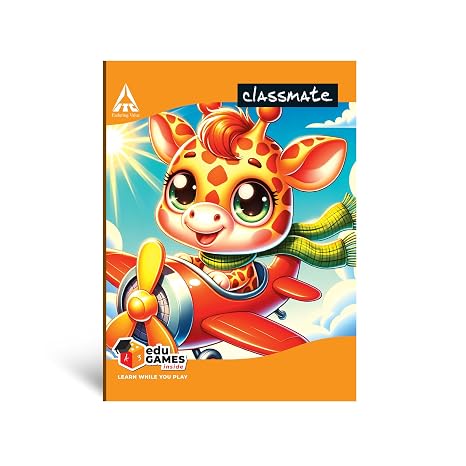 Classmate Notebook - Single Line, 172 Pages, 190 mm x 155 mm - Pack Of 5