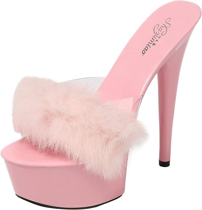MissHeel Platform High Heels Slip On Stilettos