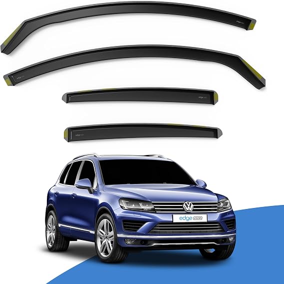 EdgeVisors Wind Deflectors for Volkswagen VW Touareg MK2 5 Door SUV 4pc