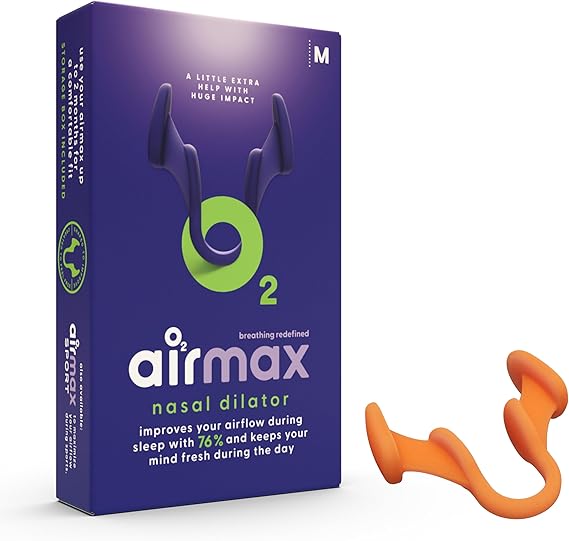 Air Max Nasal Dilator Medium 1-Pack with 76% More Airflow, Orange