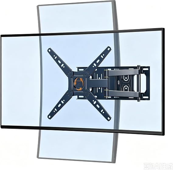 TV Wall Bracket Mount for 13-50 Inch TVs & Monitors | [180° Rotation] [180° Swivel] Corner TV Bracket Mount with 655mm Extendable Arm,Full