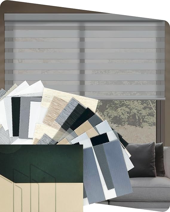 Yoolax 3-Pack Fabric Sample Kit, Premium Multicolor Fabric Samples Fabric Swatches Ideal for Custom Smart Roller Shades, Zebra Blinds and Cellular Blinds