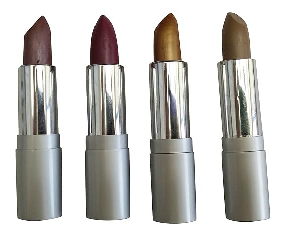 Cameo Shimmer Lipstick Unique Colors, Set of 4 Piece