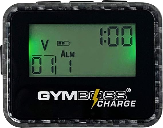 Gymboss Charge Interval Timer and Stopwatch (Carbon/Black)