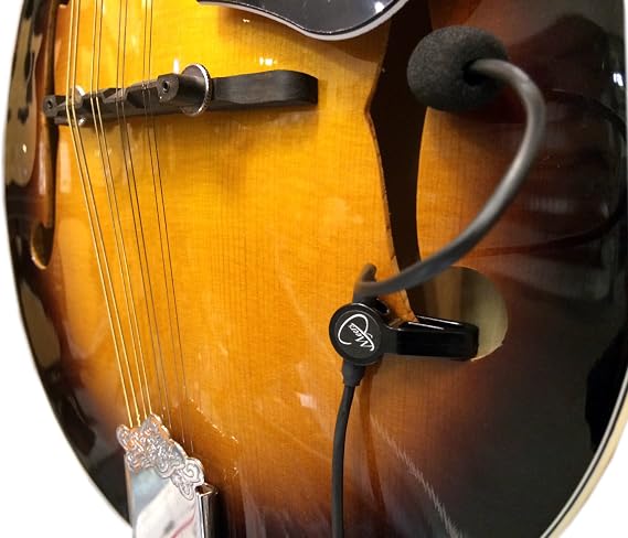 The Feather Octave Mandolin Pickup with Flexible Micro-Gooseneck by Myers Pickups