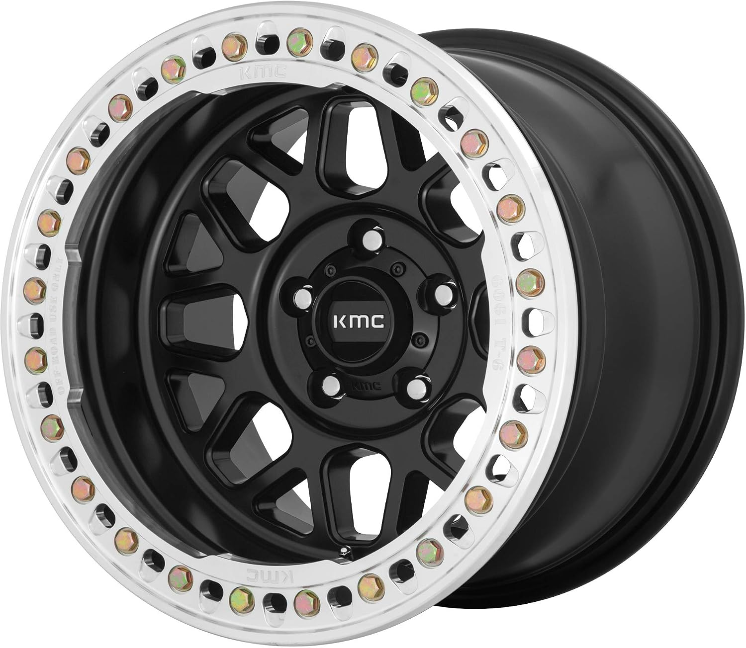 KM235 17X9 8X6.5 S-BLK -38MM CUSTOM RIM TOTAL of 1