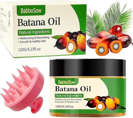 Raw Batana Oil For Hair Growth,Pure Batana Oil from Honduras,Veganic Natural Hair Growth Oil,Prevent Hair Loss,Repairs Damaged Hair,Brighten Hair,Promote Hair Regrowth 4.23 Oz
