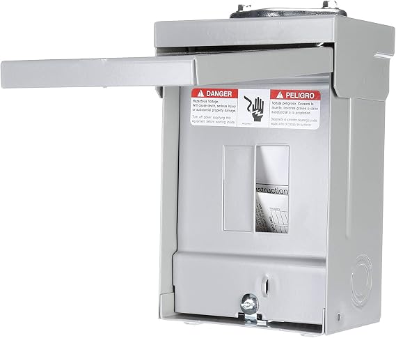 Siemens W0204ML1060U 60 Amp Outdoor Circuit Breaker Enclosure, Gray