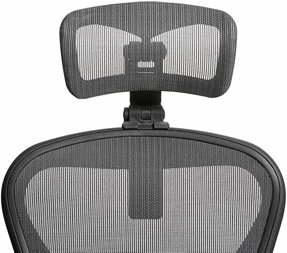 Engineered Now The Original Headrest for The Herman Miller Aeron Chair (Graphite, HW)