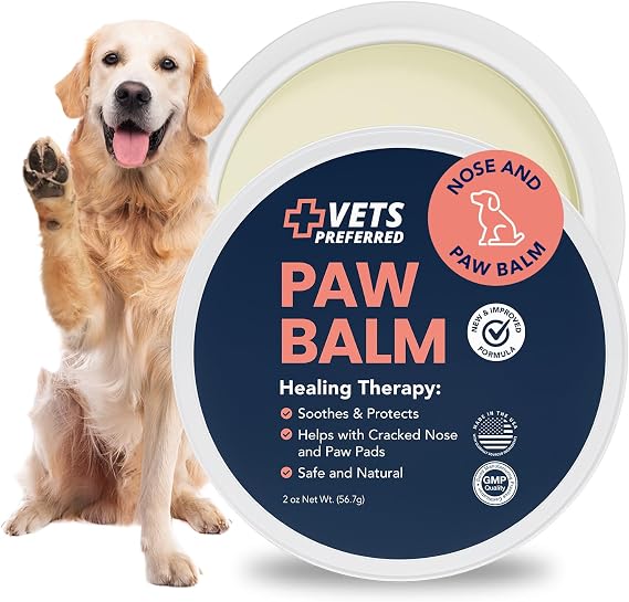 Dog Paw Balm & Nose Balm - Protects, Heals & Moisturizes, 2 oz