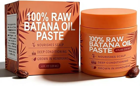 Raw Batana Oil Paste for Hair Growth-Deep Conditioning for Dry Damaged Hair