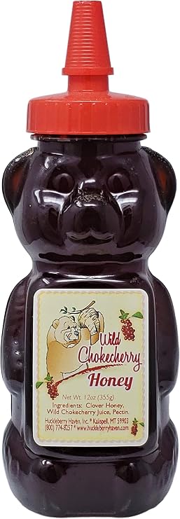 Wild Chokecherry Honey Bear 12 oz