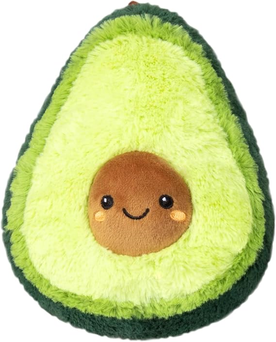 Squishable - Snugglemi Snacker Avocado - Comfort Food Collection - 6 in - Soft Toy Collectible Stuffed Animal - Beans