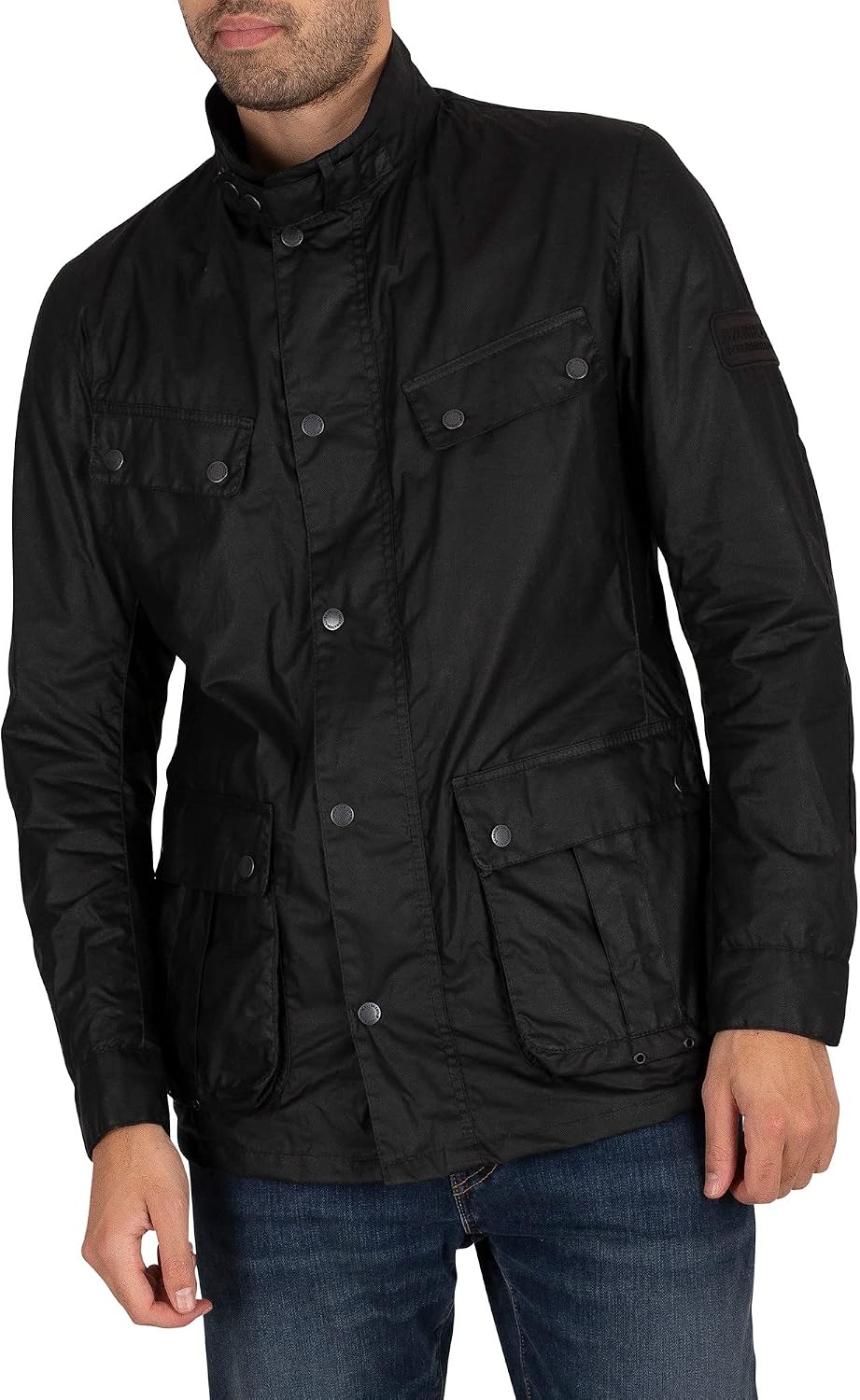 Barbour International Men's Lightweight Duke Jacket, Black, L