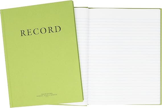 Tacticai Green Military Log Book, Record Book, 8 x 10.5 Inch