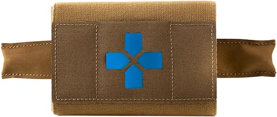 Blue Force Gear Micro Trauma Kit Now! Empty Belt Mounted Medical Belt Pouch for First Aid Supplies