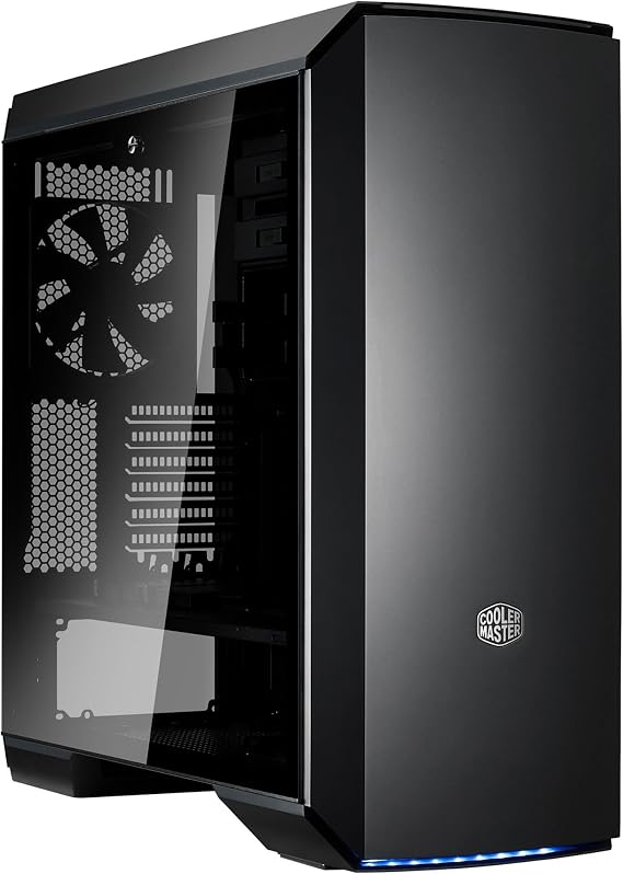 Cooler Master MasterCase MC600P ATX-Mid Tower Case with Free Form Modular, Tempered Glass, RGB LED, Sleek Air Ventilation Design (MCM-M600P-KG5N-S00)
