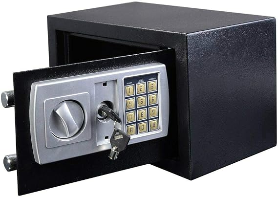 Secure Digital Steel Safe Electronic High Security Home Office Money Safety Box 8.5L Medium Electronic Password Security Safe Money Cash Deposit Box