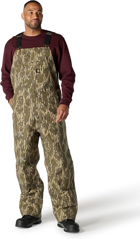 Carhartt Men's Rugged Flex Duck Loose Fit Insulated Camo Bib Overall