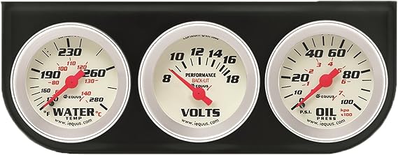 Equus 8200 2" Volt Triple Gauge Kit