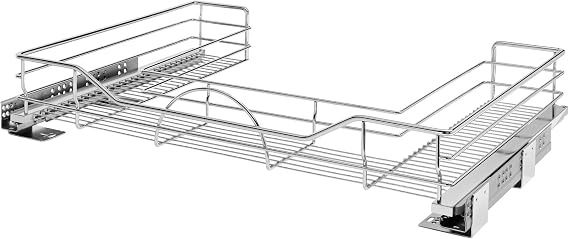 Rev-A-Shelf 30" Steel Undersink U-Shape Pullout Organizer w/Soft-Close