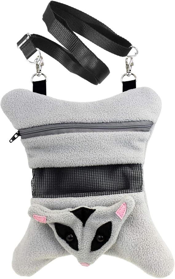 Glider Bonding Pouch - Carry Bonding Pouch for Sugar Gliders, Rats, Ferrets, Chinchillas, Squirrels, Marmosets, Hamsters, Gerbils & Small Animals
