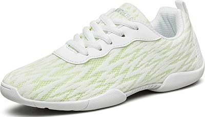 BAXINIER Girls Tennis Shoes Lightweight Lace-Up Kids Sneakers for Cheerleading, Running, Walking Little KidBig Kid