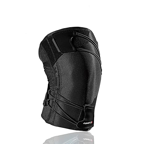Zamst RK-1 Plus Sports Knee Brace For Runners With Unique Spiral Design For Runner's Knee-Black, Left, XS