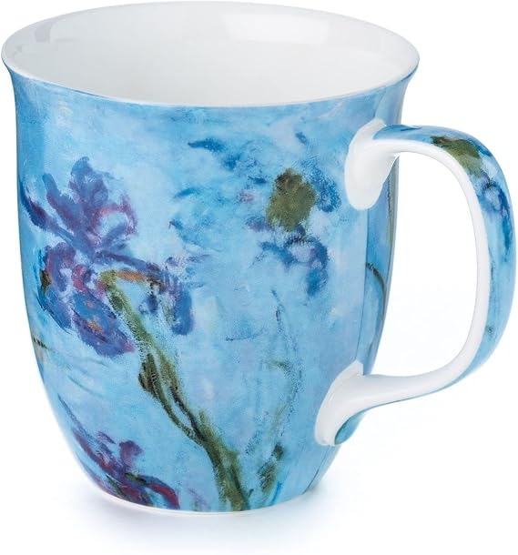 McIntosh Claude Monet Lilac Irises Fine Bone China Java Mug (12.5 oz)