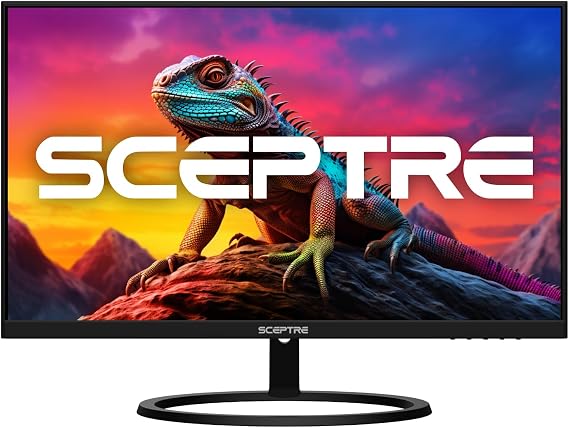 Sceptre 27" IPS 2K Monitor QHD 2560 x 1440 75Hz Edgeless DisplayPort HDMI Build-in Speakers Machine Black