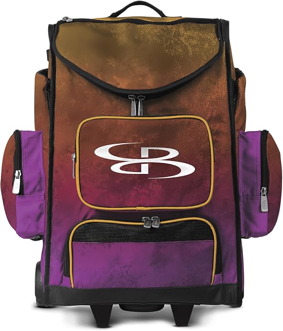 Boombah Ultrapack Hybrid Rolling Bat Bag - Wheeled & Backpack Version - Aurora Haze