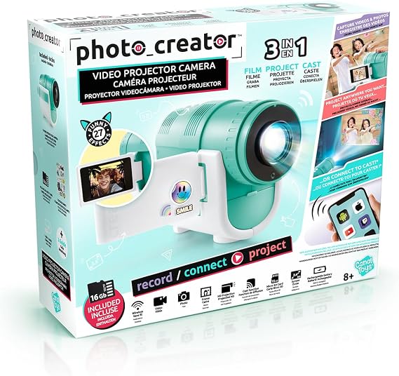 Canal Toys Video Creator - projector camera - high quality projection and casting function - with 16GB Micro-SD card - CLK 039