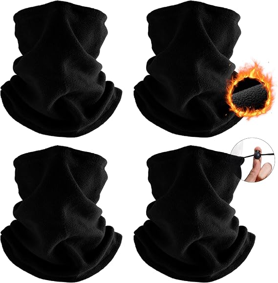 Fivali Winter Neck Warmer Face Ski Mask: Neck Gaiter Wind Protection Face Cover Fleece Balaclava Scarf for Men Women
