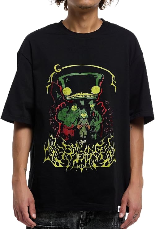 Hot Topic The Gaslight District Smiling Dead T-Shirt Black Large