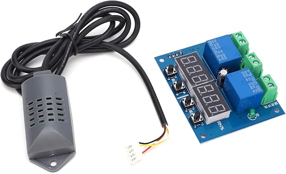 XH M452 Humidity Controller Board Module for Humidifier Dehumidifier-Digital LED Display Automatic Temperature Control Thermostat Controller with Precision Sensor