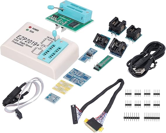 Eujgoov USB SPI Programmer, Flash Programmer, High Speed USB 2.0, Fast Read Write for EPROM and BIOS Repair