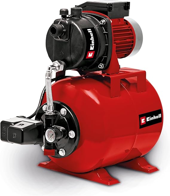 Einhell Hidrofor GC-WW 6538 4173190 | 650 W | 3,6 bar | 3.800 l/saat su debisi | 36 m basma yüksekliği | basınç şalteri | manometre | 20 L basınç tankı