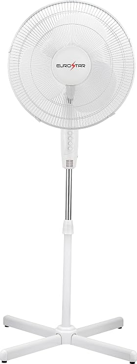 EUROSTAR FSF16W 16" Stand Fan, White