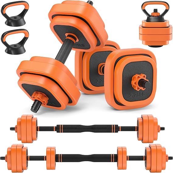 Rendpas Adjustable Dumbbell Set Free Weights for Home Gym Workouts